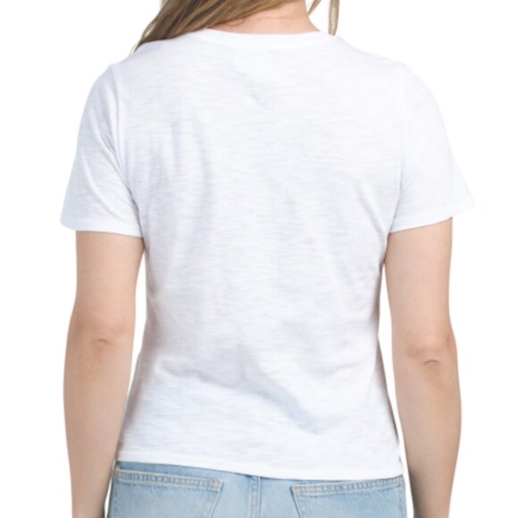 CINQ A SEPT J'adore Heart Shrunken Tee - Picture 3 of 7